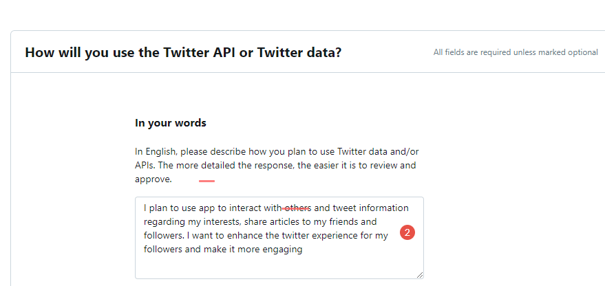 Successfully Apply to access Twitter APIs